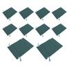 10pz Sacchetto Portaoggetti Pieghevole Impermeabile Lavabile Affidabile Durevole Design con Coulisse Sacchetto per Scuola Viaggio Verde Nerastro