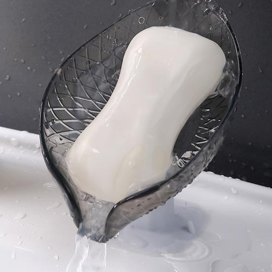 Punch-free Soap Box Stain-proof Unique Creative Leaf-shaped Soap Dish Bathroom Accessories