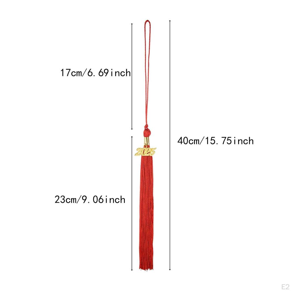 10 Pieces Graduation Tassels for School Memorial Grad with Gold Charm