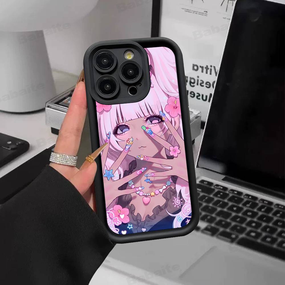 Fashion Gyaru Gyaru Gril Phone Case For IPhone 11 12 13 16 15 17 14 Pro Max Soft Funda Silicone Cover