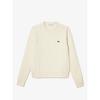 Lacoste Womens Wool Blend Cable Crewneck Sweater Af0633 54n Nyv q2nAf0633 54nNyv
