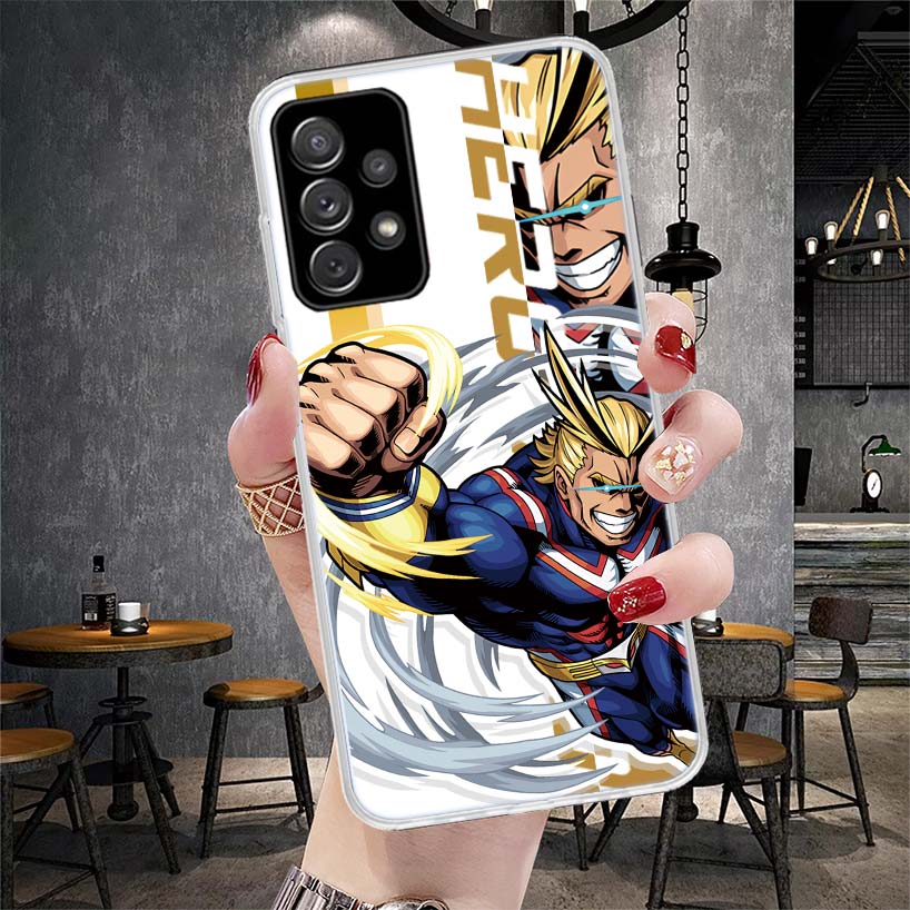 My Hero MHA Art Anime Phone Case For Samsung Galaxy A12 A22 A32 A52 A72 A02S A51 A50S A71 A70 A31 A20S Note 20 Ultra S10 A10S Ga