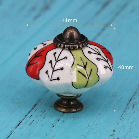 1x luxurious porcelain knobs handles Ceramic Drawer Dresser Knobs Pulls Kitchen Cabinet Furniture Bedroom Handle