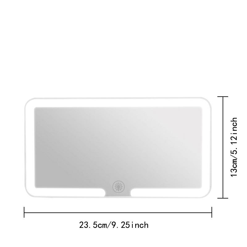 LED Detachable Car Vanity Mirror with Light - Convenient Passenger Side Interior Vanity Mirror, Car Mirror Hanging Accessory
