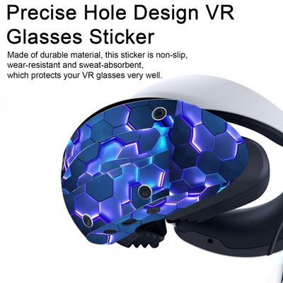 VR akinių lipdukas Unikalus skaidrus raštas Apsauginis nuo įbrėžimų Lengvai montuojamas Lipdukas VR ausinėms, skirtas PS VR2