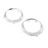2x Front Bumper Fog Light Lamp Cover Chrome Rings For Toyota Sienna SE 2011-2017