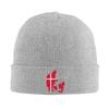Dänemark Flagge Mützen Gestrickte Mütze Unisex Erwachsene Niedliche Warme Kappen Winter Fitnessstudio Design Mützen