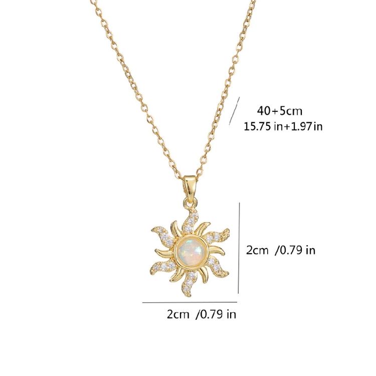 Modern Sunflower Pendant Necklace Trendy Flower Pendant Necklace Accessory Ideal for Dates and Special Occasions