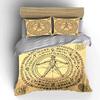 Da Vinci Vitruvian Symbols Bedding Set Bedding Set (1 Duvet Cover, 2 Pillowcases, Duvet Not Included)