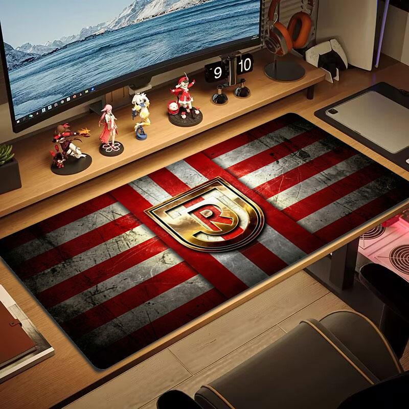 SSV Jahn Regensburg Large Size Mouse Pad Large Gaming Table Cushion Non-slip Laptop Tablet Big Mousepad XXL Mat Mini PC Playmat With Lock edge