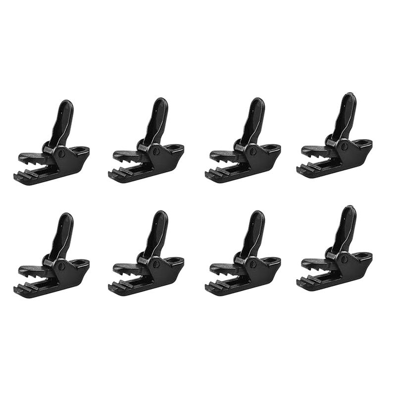 

10Pcs Tarp Clips 10-Pack Black Crocodile Clip Small Outdoor Camping Awning Point Hook Tent Windbreak Clamp чорний