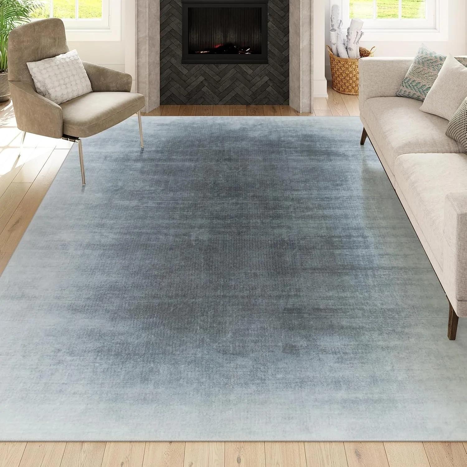 

Living Room Carpet Retro Pink Mediterranean Bedroom Bedside Rug High-grade Healing Home Large Area Coffee Table Mats 50x80cm