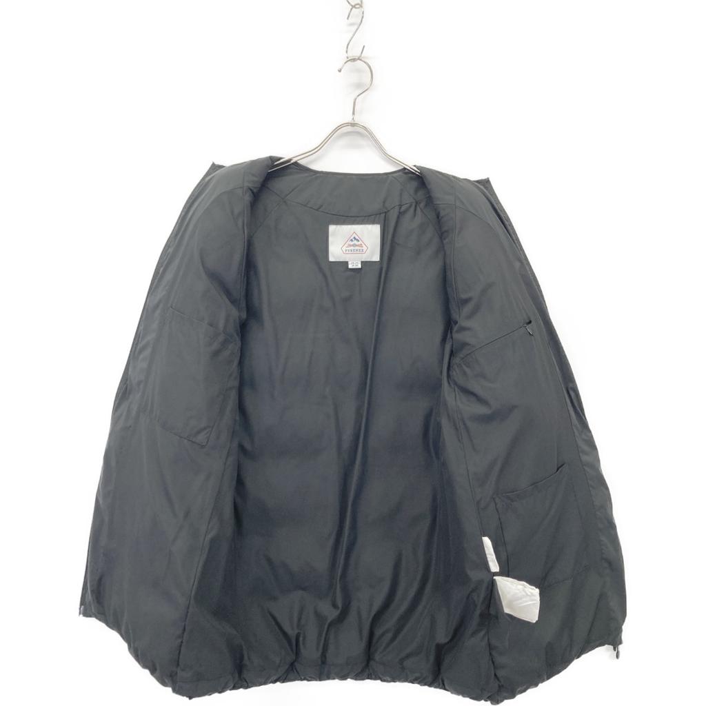 Pyrenex United Arrows Exclusive ARTNEY UA SOFT/Artney Black Polyester Collarless Down Jacket Coat 36 blackUsed