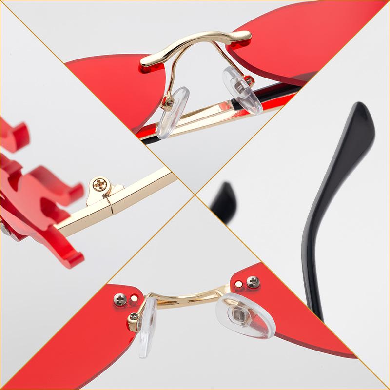 Sunglasses Female Flame Exaggerated Shape Cool Sunglasses Female Tide Ball Funny Little Fish Glasses