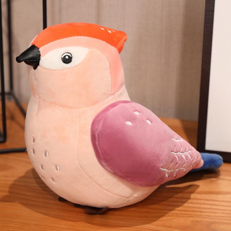 

Имитация птицы кукла плюшевая игрушка воробей сорока попугай кукла украшение детская кукла подарок на день рождения 20cm with music (0.078kg)