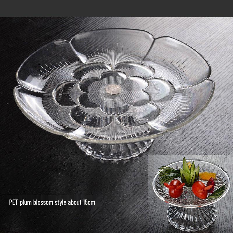 European Style Acrylic High-Footed Fruit Plate