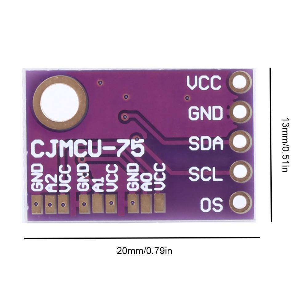 LM75A CJMCU-75 Temperature Sensor Module Digital I2C Interface High Precision Development Board for Arduino