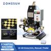 ZONESUN ZY-819K2 Pneumatische Automatische Heißfolienprägemaschine, Leder-LOGO-Rillmaschine, LOGO-Präger, Heißwortmaschine