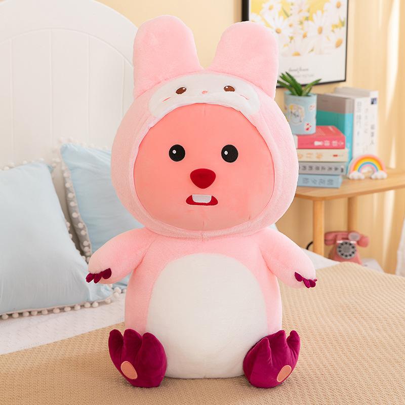 

Kawaii Loopy New Transformation Beaver Doll Melody Plush Doll Desktop Decor Toy Gift Birthday 35cm
