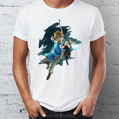 Letní pánské tričko s krátkým rukávem Breath Of The Wild Link Artsy Zelda Herní tričko