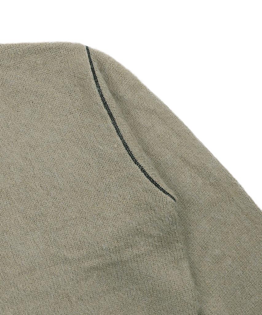 XTONZ Xtk176 Funnel Half Zip Knit (Mocha)