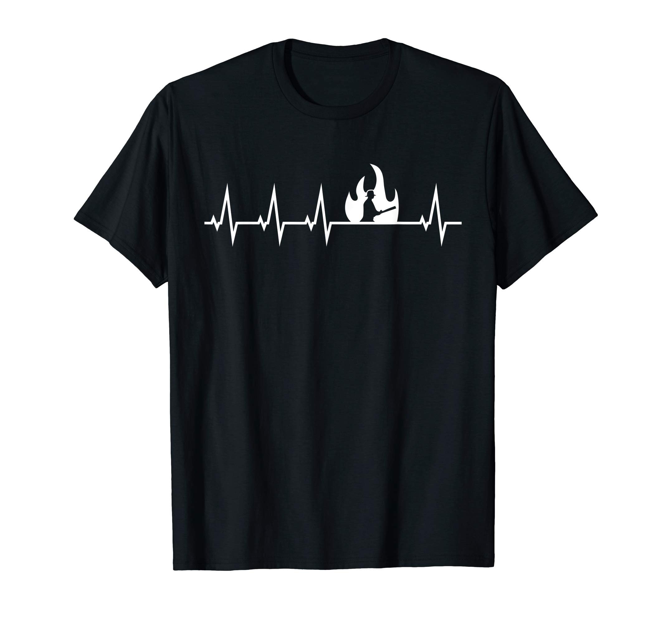

Heartbeat Firefighter Профессия пожарного Футболка пожарного