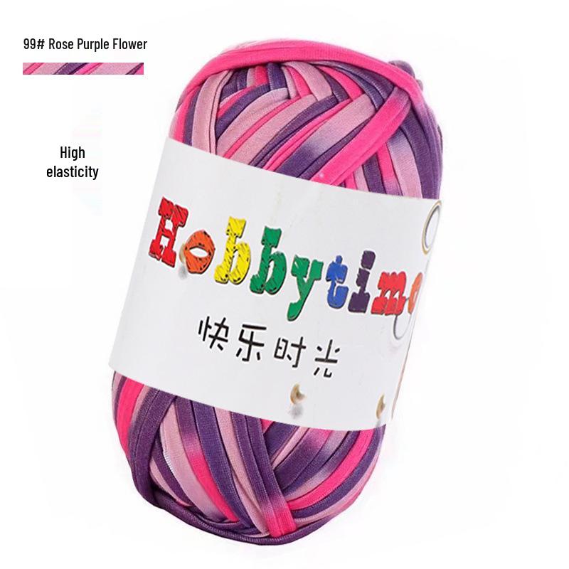 Cloth Strip Yarn DIY Crochet Kit: Handmade Bag, Knitting Material for Cushions, Carpets, and Dolls