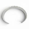Great Navajo Stampwork Sunburst Mountain Pattern Bangle Bracelet Silver 925 Used