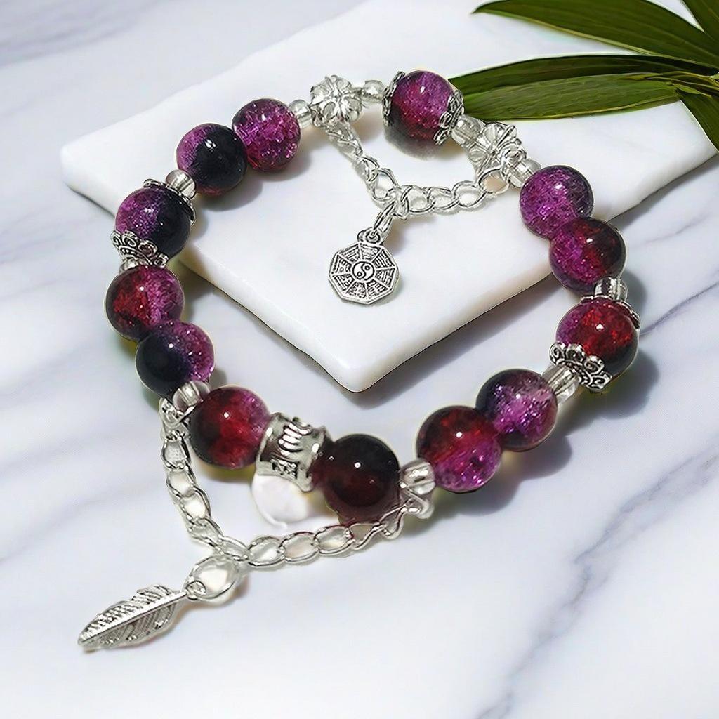 Daisy Popcorn Beaded Bracelet: Elegant Women's Hand Jewelry