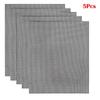 5pcs Bbq Grill Mesh Nonstick Mat Reusable Sheet Heat Resistant Baking Cooking