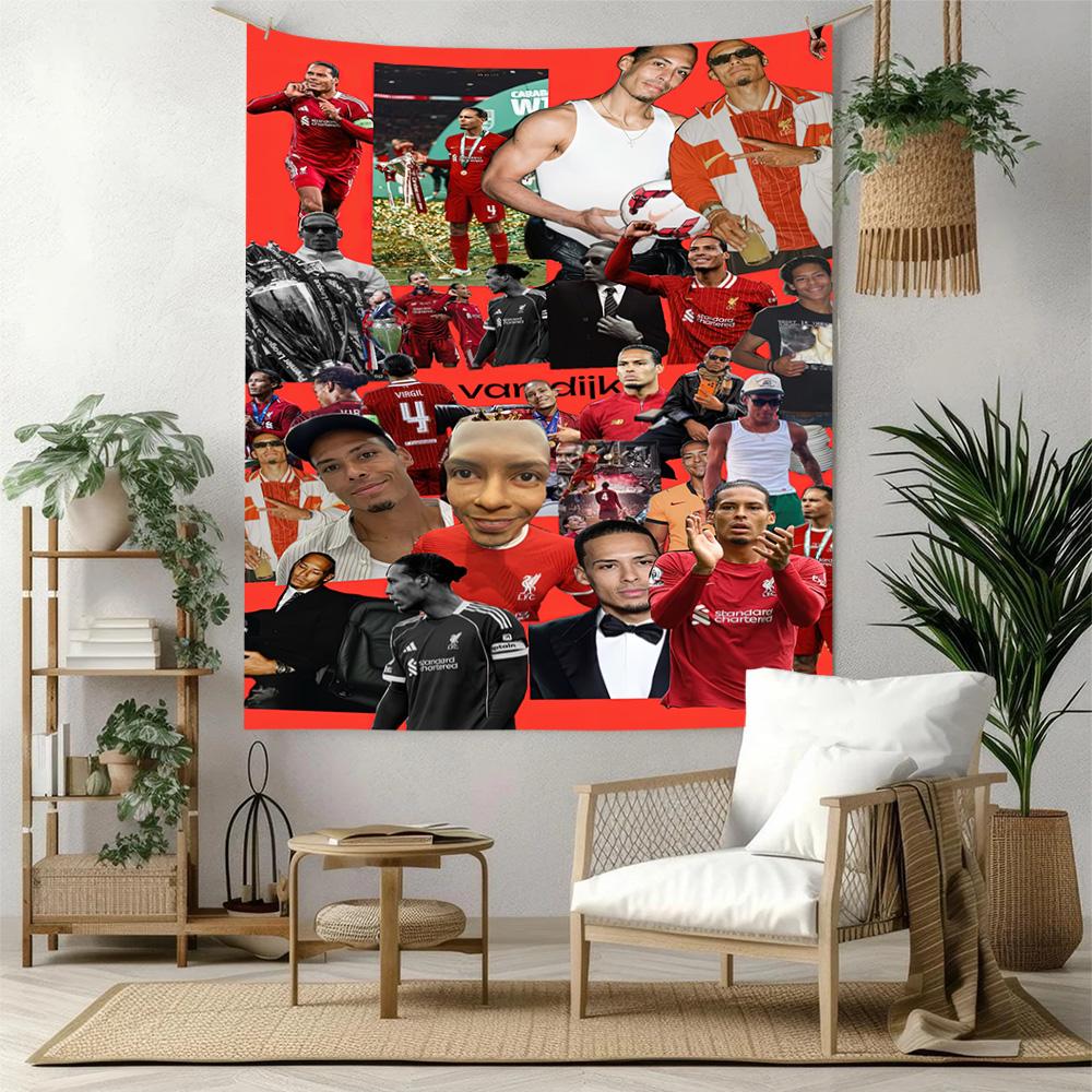 Liverpool Football Club Wanddekoration Wandteppich Kunst Für Haustiermemorial Geburtstag Hochzeitsparty Kulisse Familiengeschenk