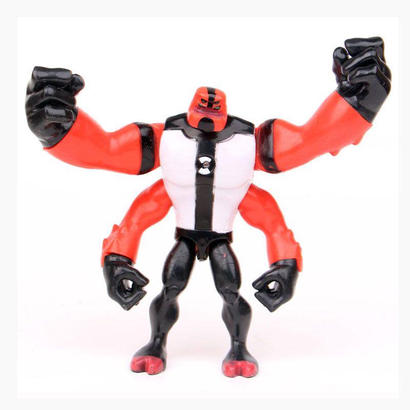 Lote de 9 Piezas Ben 10 Figura de Acción Juego Set Juguete Adorno para Pastel Heatblast Cuatro Brazos