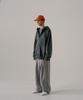 Ezkaton Heavy Loop Neck-Up Zip-Up Hoodie Deep Green Shot6743
