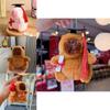 Capybara Plush Doll With Silver Keyring For Gift And Decor Enthusiasts