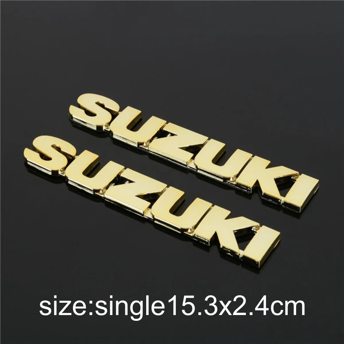 AAGO1 3D Наклейка Suzuki Наклейка на бак мотоцикла Золотой Серебряный Эмблема Логотип Буква золотой