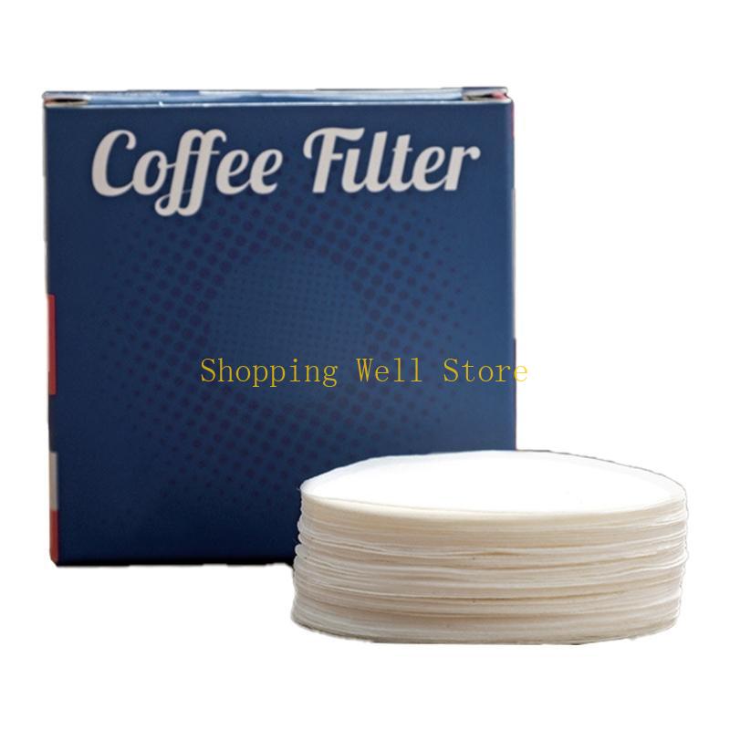 KX4B 100Pcs Coffee Machine Handle Round Powder Bowl Filter Paper Espresso Supplies