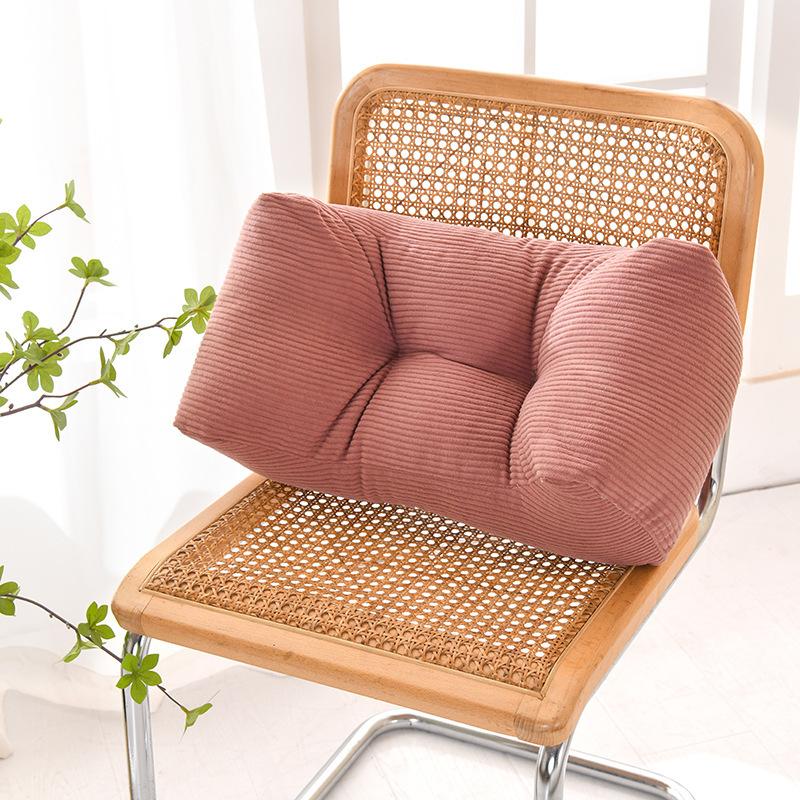 

2 Size Lumbar Support Office Chair Back Pillow for Support Comfortable Cushion for Car Seat Low Back Pain Relief Sofa Rest 36x20x16cm розовый