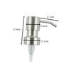 Press Head Soap Pump Bottle Dispenser Hand Jar Liquid Lotion Nozzle Replacement Shampoo Stainless Steel Bathroom