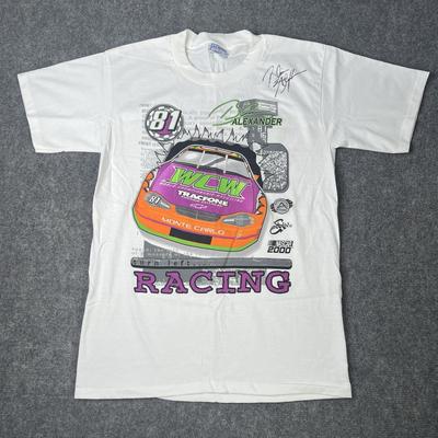 Vtg 2000 Wcw Racing Blaise Alexander Wrestling NASCAR T-Shirt Herren M T-Shirt Unisex T-Shirt