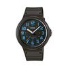 Standard Analog Quartz Watch MW-240-2BV No Cosmetic Box Men's Black X Blue Overseas Model [Parallel Import]