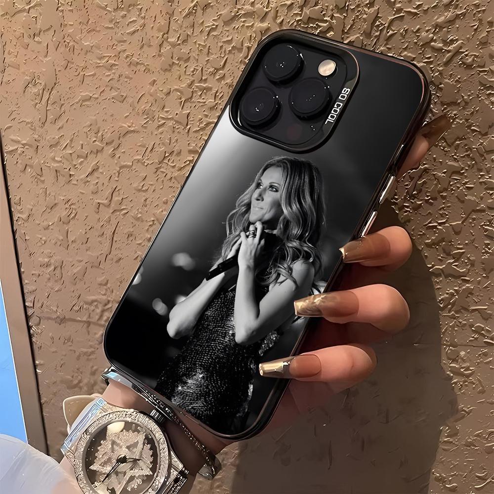 Celine Dion Singer Phone Case for Iphone 17 16 15 14 13 11 12 Pro Max Xr X Air Plus Black Silver Hard Shell Cover
