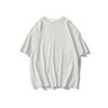 Sommer Einfarbig Reine Baumwolle T-Shirts Damen Harajuku Übergroß Kurzarm Y2k Tops Unisex Koreanische Streetwear Lässig Basic T-Shirt Weiblich Gute Qualität