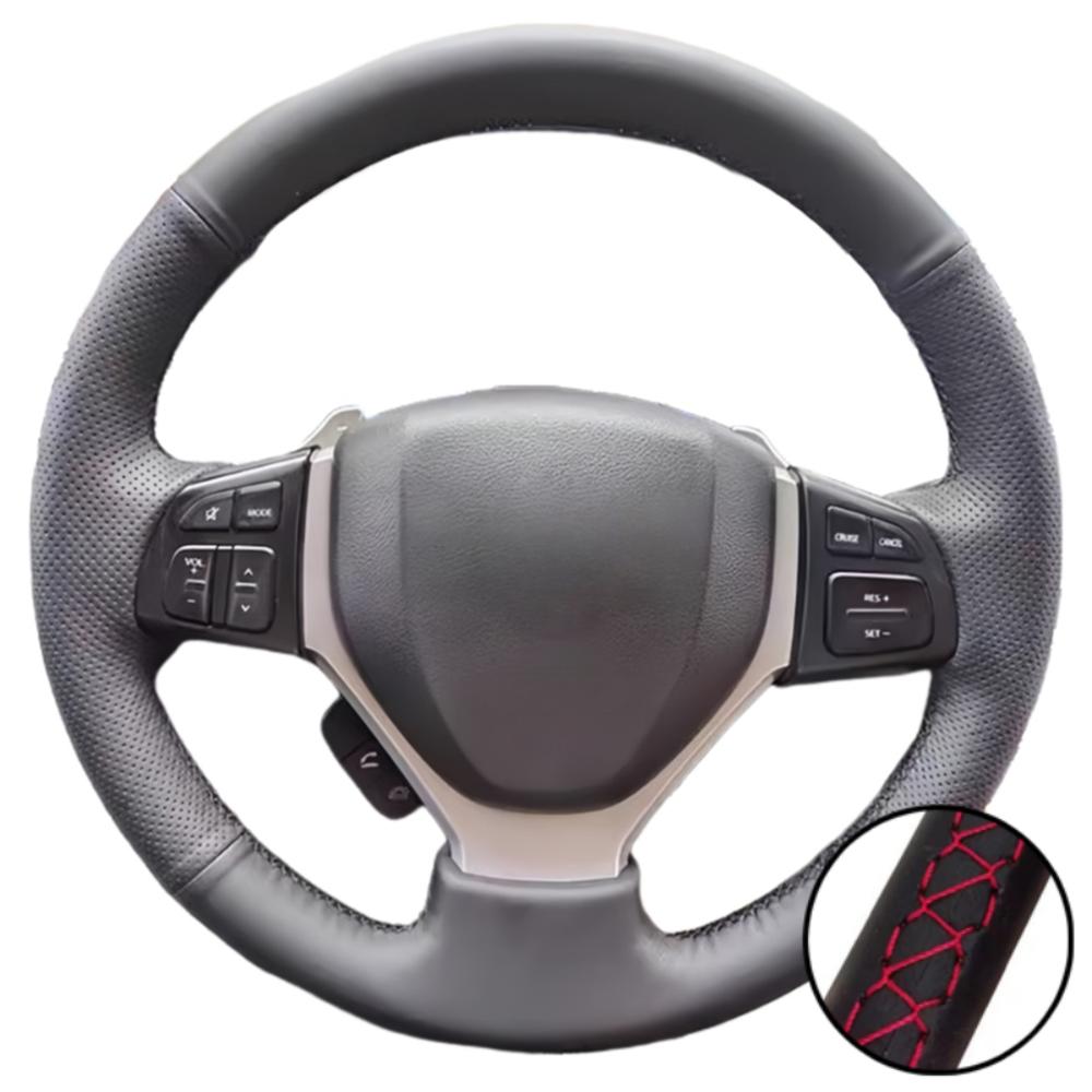Hand Stitched Microfiber Leather 2015- SX4 S-CROSS 2013- Celerio 2015- Steering Wheel Cover For Suzuki Vitara