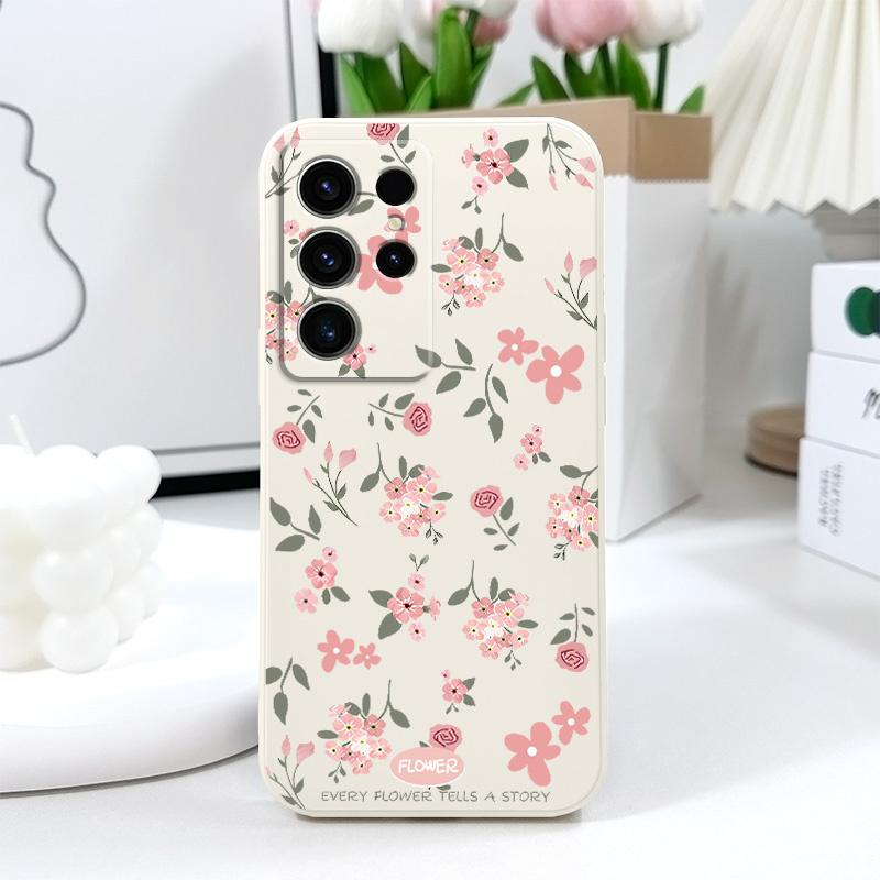 Floral Scent Phone Case For Samsung Galaxy S25 FE S24 S23 S22 S21 S20 Ultra Plus Note 20 Ultra 10 Plus Cover
