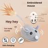 Interactive Mouse Moving Cat Toy Squeaky Plush Mouse Kitten Toy  Playing Game