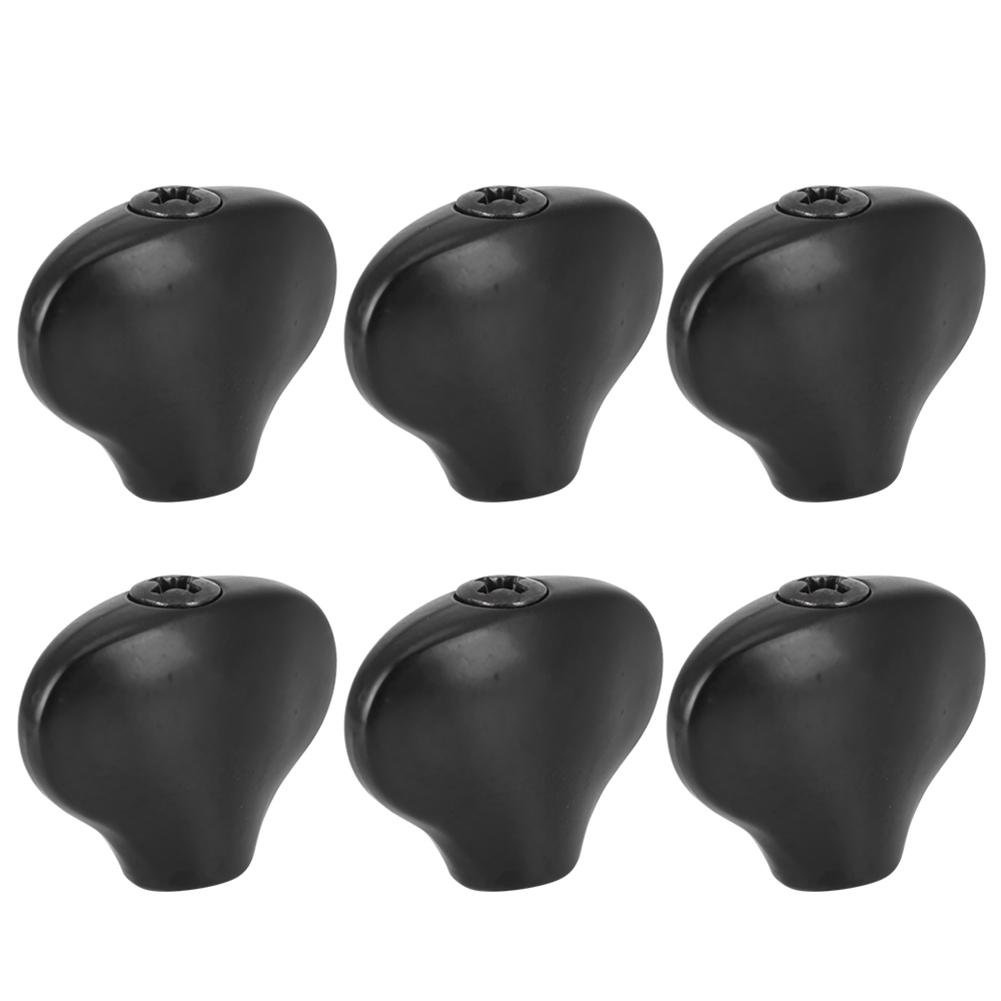 Tuning Peg Cap Ukulele Tuning Knob Handle Small Fish Tail Shape Guitar Shaft BuckleBlack