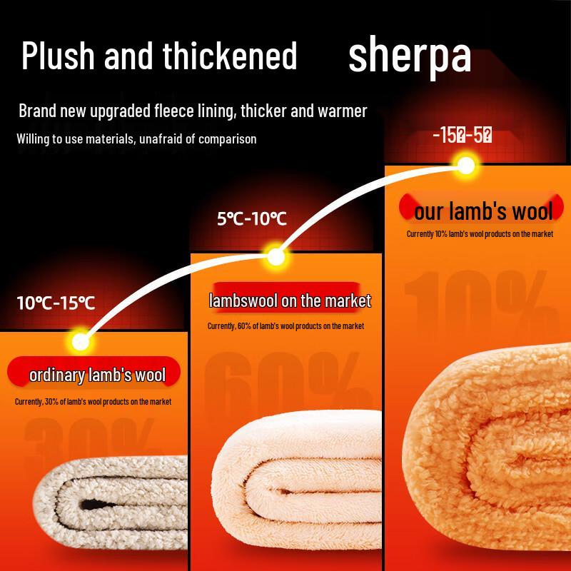 Hodo Men's Lamb Wool Lined Jogger Pants