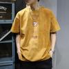 Men's Trendy Loose Fit Suede T-Shirt - Short-Sleeved Summer Style