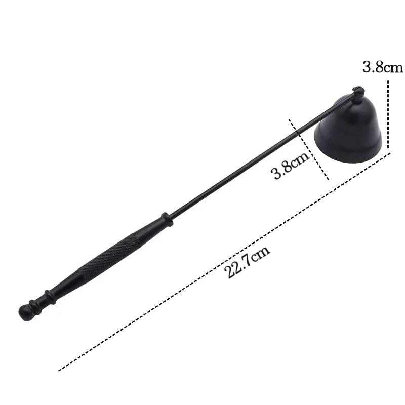 Candle extinguisher Black metal candle extinguisher Candle wick trimmer scissors/wick hook/candle tray/candle care tool
