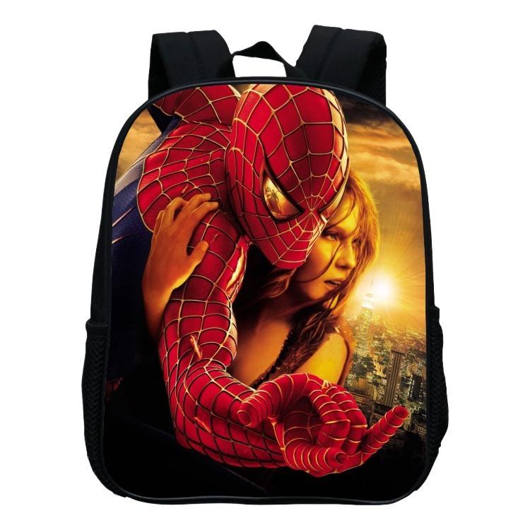 

Spidermanfar From Home Kid Boys School Book Bag Backpack Shoulder Bags Rucksack #3